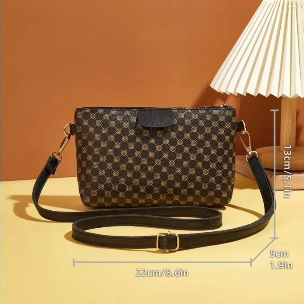⚠️Clearance Brown And Black Square Crossbody Bag - Picture 5 of 6